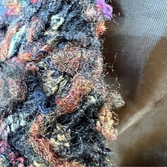 VTG Requirements Mocha Textured Multicolor Tweed Academia Blazer Jacket SZ 20W - Picture 15 of 15